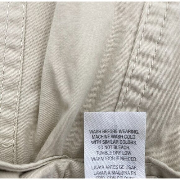 Laura Scott A Line Mini Skort Ivory Khaki Women Size 14 - Picture 8 of 8